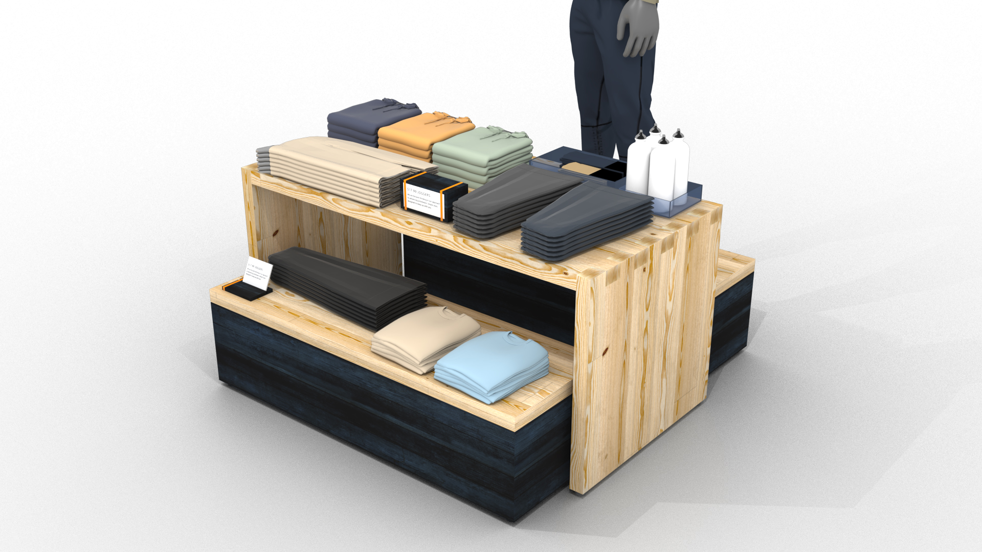 VRST — apparel table display